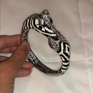 Zebra Jeweled Bracelet